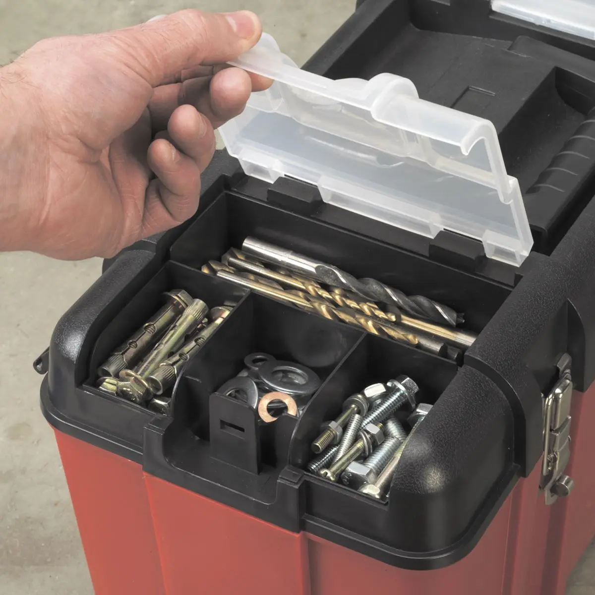 Sealey Toolbox 495mm with Tote Tray - Image 3