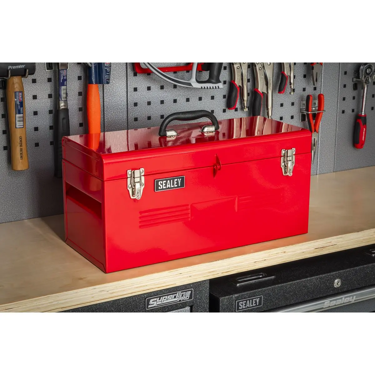 Sealey Toolbox with Tote Tray 510mm - Image 3