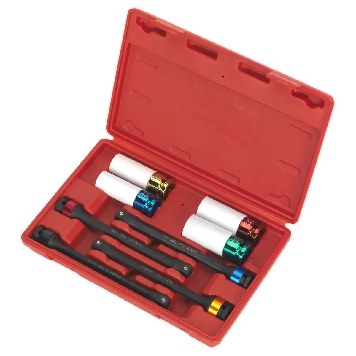 Sealey Torque Stick & Aluminium Wheel Impact Socket Set 8pc 1/2"Sq Drive - Image 3