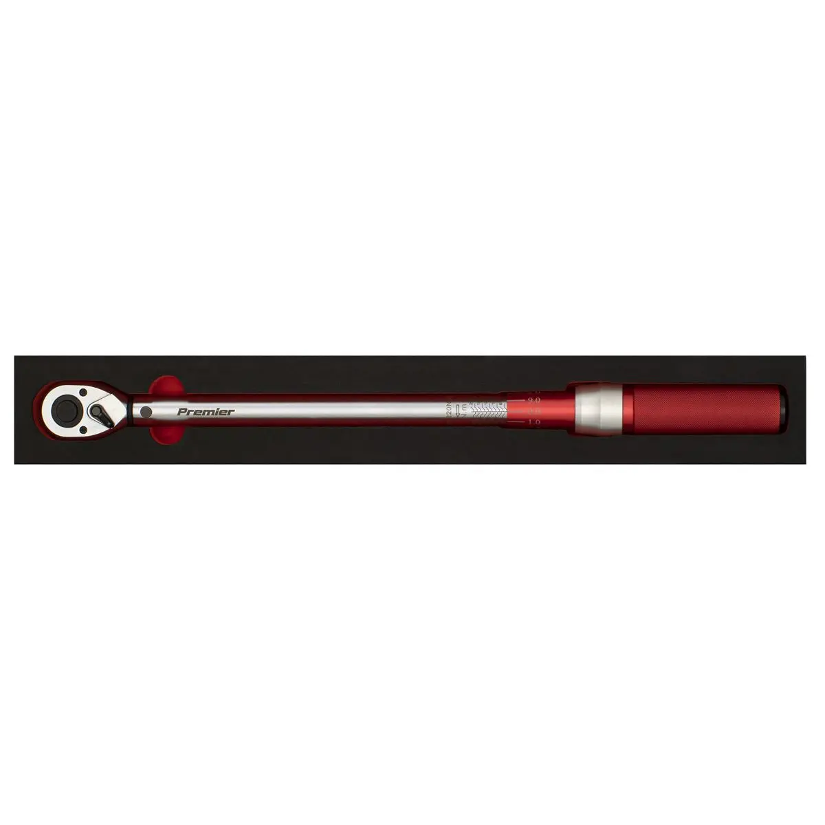 Sealey Torque Wrench Micrometer Style 1/2" Drive 40-220Nm Calibrated in EVA Tray - Image 3