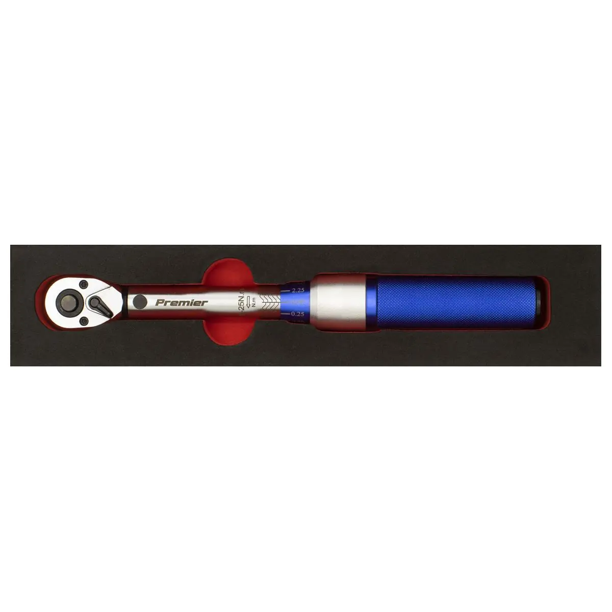 Sealey Torque Wrench Micrometer Style 3/8" Drive 5-25Nm Calibrated in EVA Tray - Image 5