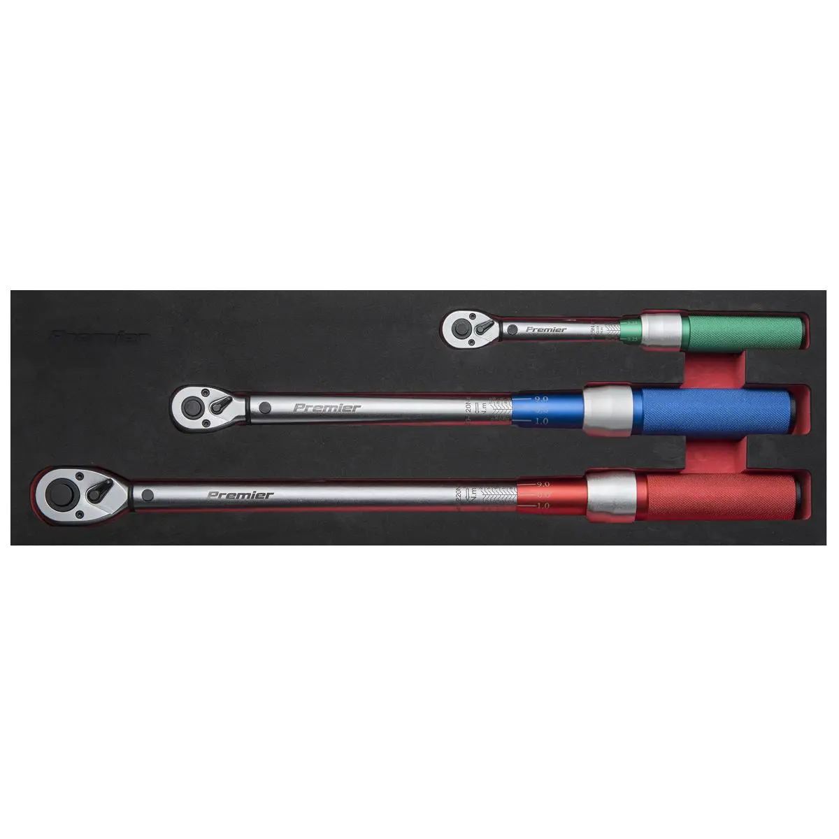 Sealey Torque Wrench Set Micrometer 1/4" 3/8" 1/2" Square Drive Garage Mechanic