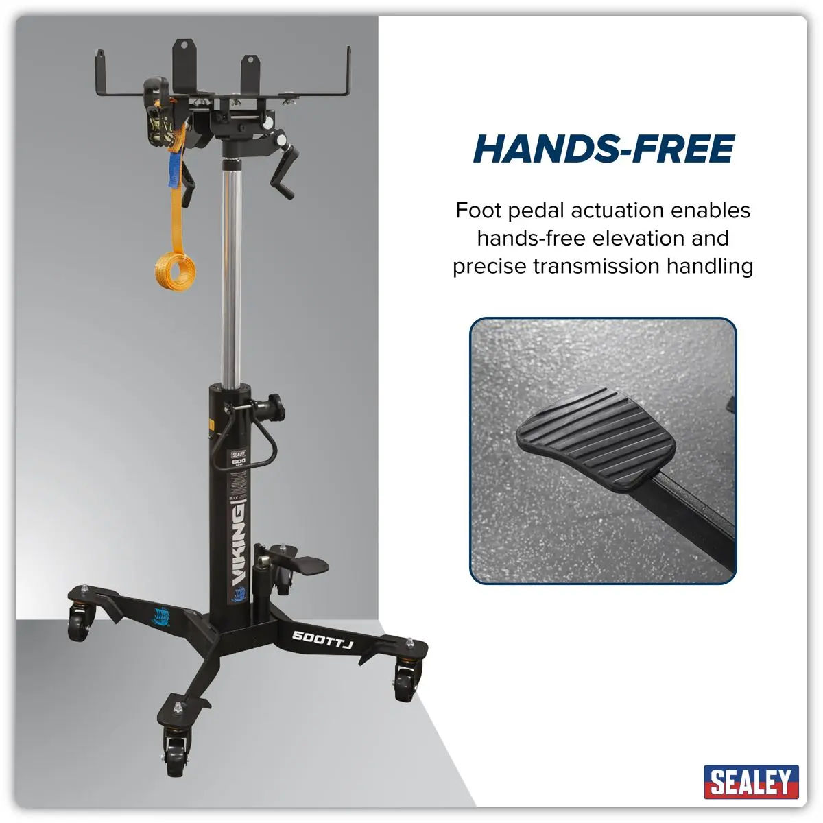 Sealey Telescopic Vertical Transmission Jack 600kg - Image 11