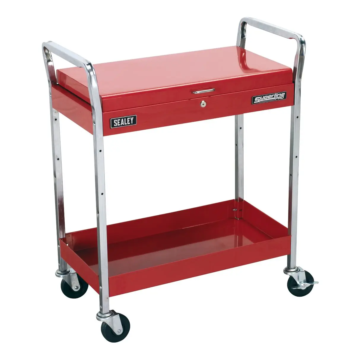 Sealey Superline Pro Trolley 2-Level Heavy-Duty with Lockable Top - Image 4