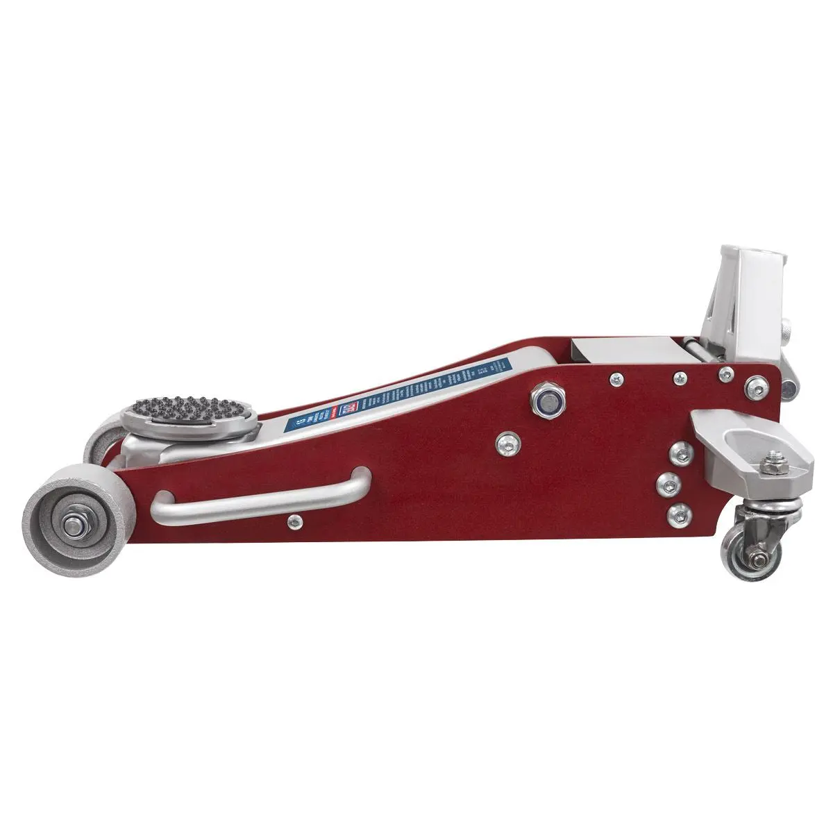Sealey Aluminium/Steel Trolley Jack with Rocket Lift 1.5 Tonne - Image 4
