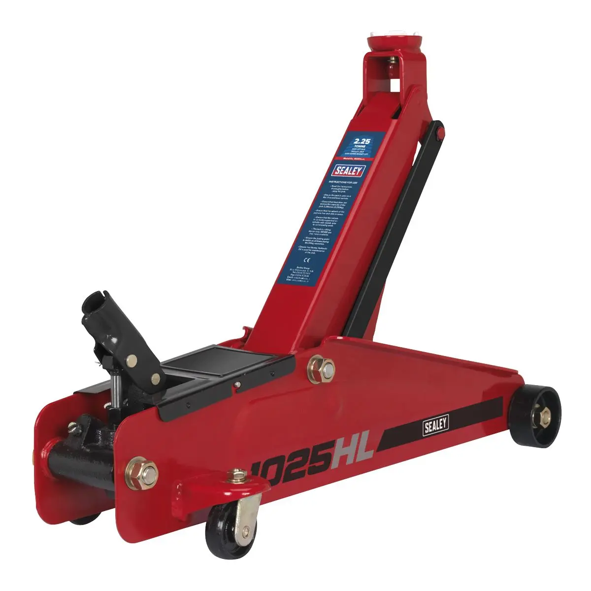 Sealey High Lift SUV Trolley Jack with Super Rocket Lift 2.25 Tonne - Image 8