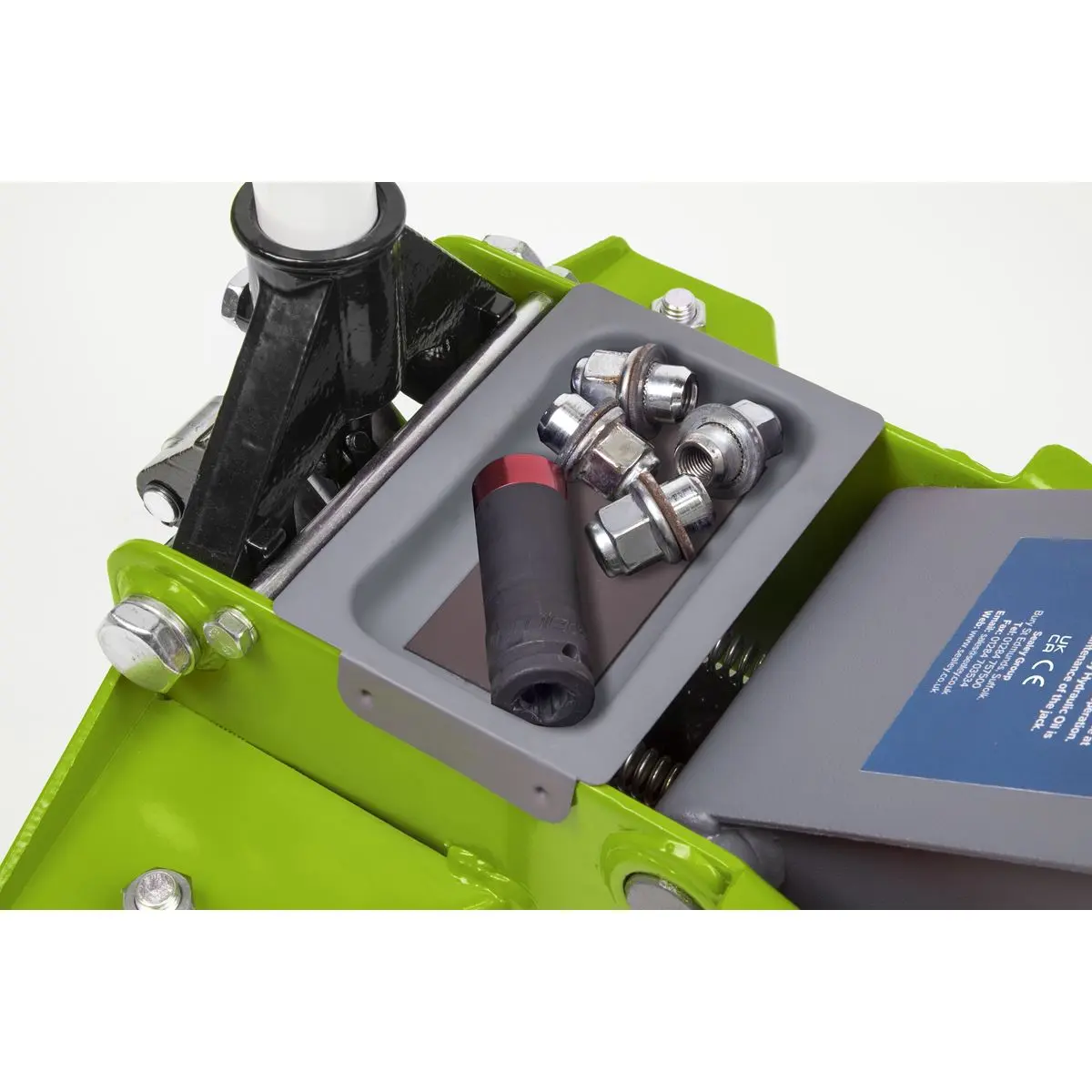 Sealey Low Profile Rocket Lift Trolley Jack 2.25 Tonne - Green - Image 6