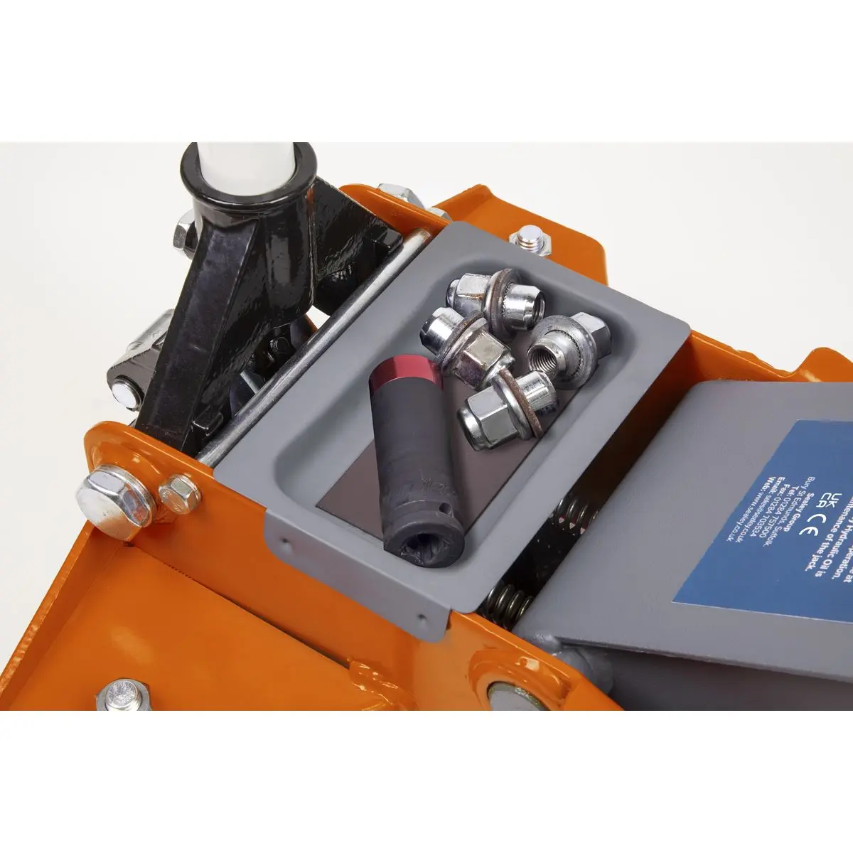 Sealey Low Profile Rocket Lift Trolley Jack 2.25 Tonne - Orange - Image 3