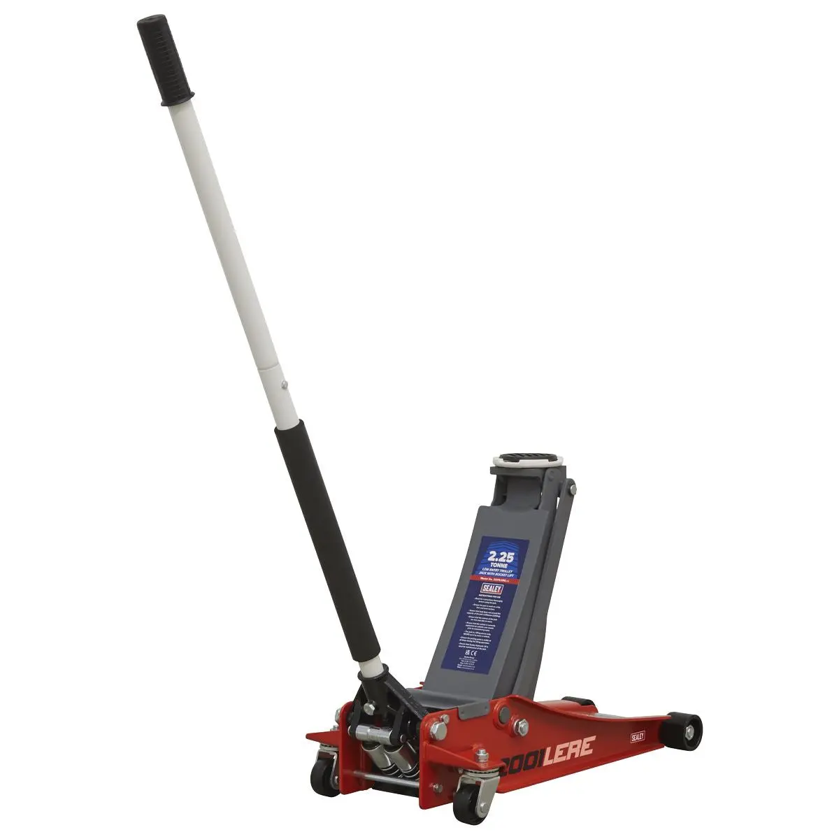 Sealey Low Profile Rocket Lift Trolley Jack 2.25 Tonne - Red - Image 4