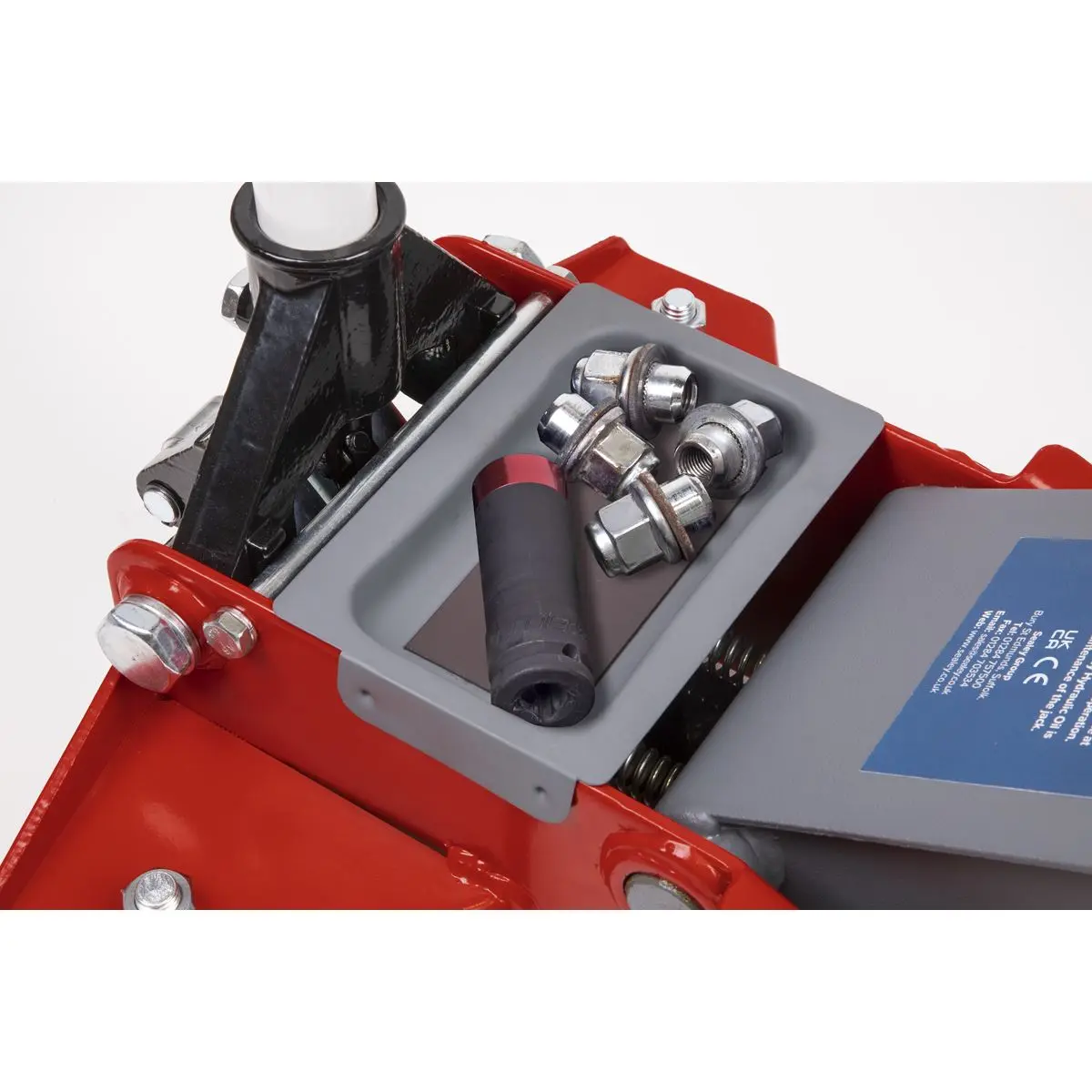 Sealey Low Profile Rocket Lift Trolley Jack 2.25 Tonne - Red - Image 7