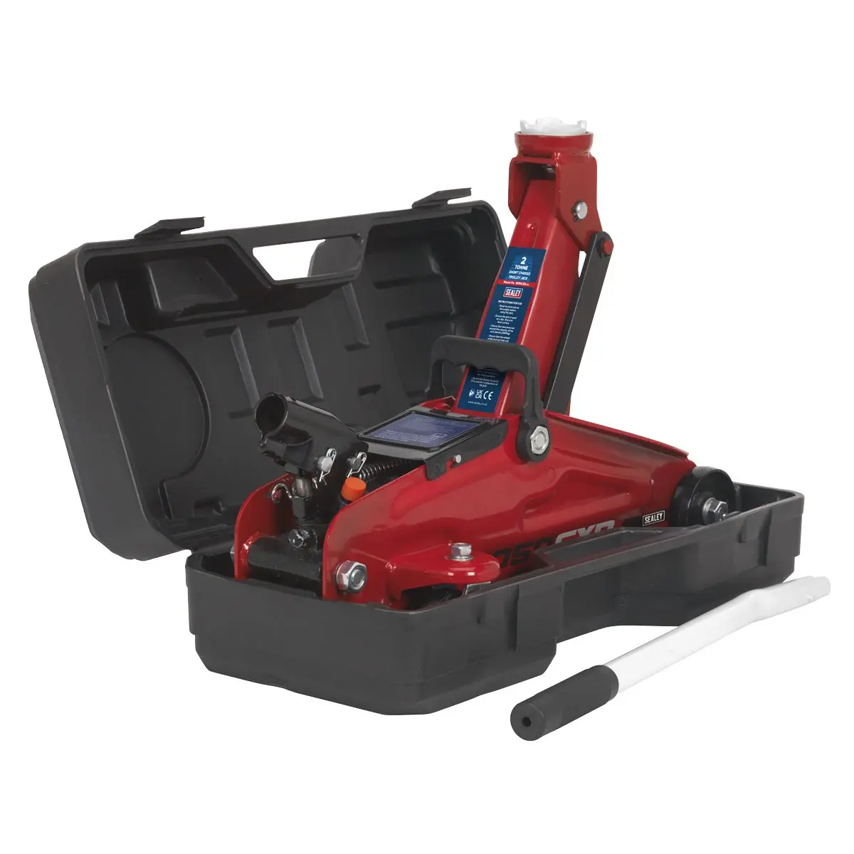 Sealey Short Chassis Trolley Jack with Storage Case 2 Tonne - Image 2