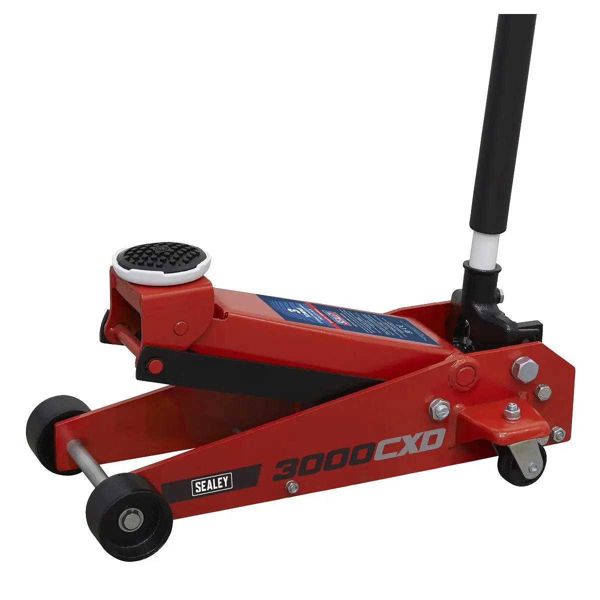 Sealey Trolley Jack 3 Tonne & Axle Stands (Pair) 3 Tonne per Stand Combo - Image 12