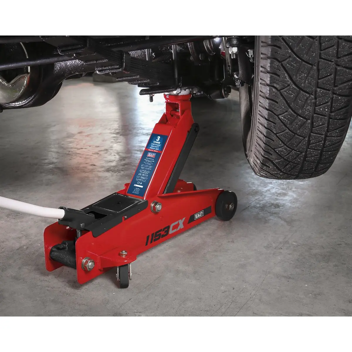 Sealey Long Reach Heavy-Duty Trolley Jack 3 Tonne - Image 7