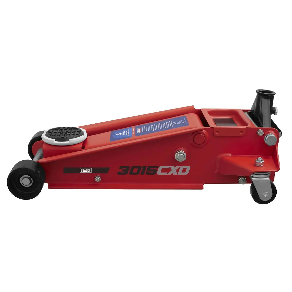 Sealey Trolley Jack with Super Rocket Lift 3 Tonne - Image 8