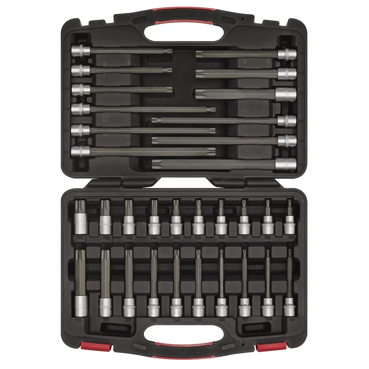 Sealey Trx-Star Socket Bit Set 32 Piece 3/8" Drive T20-T70 Torx Premier - Image 2