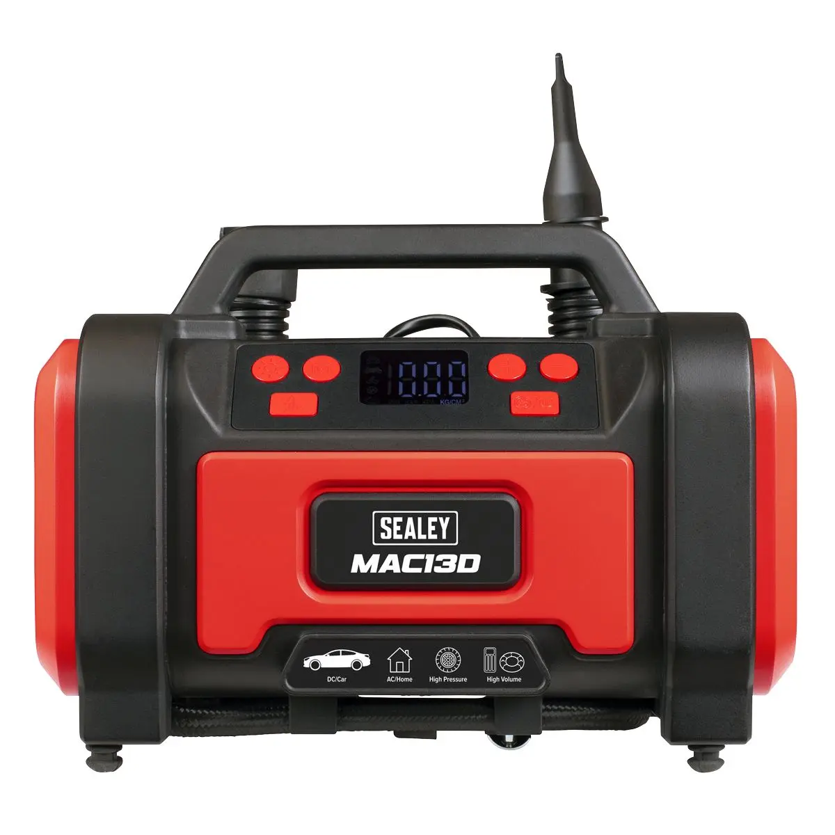 Sealey Tyre Inflator & High-Volume Air Pump 12V/230V AC - Image 2