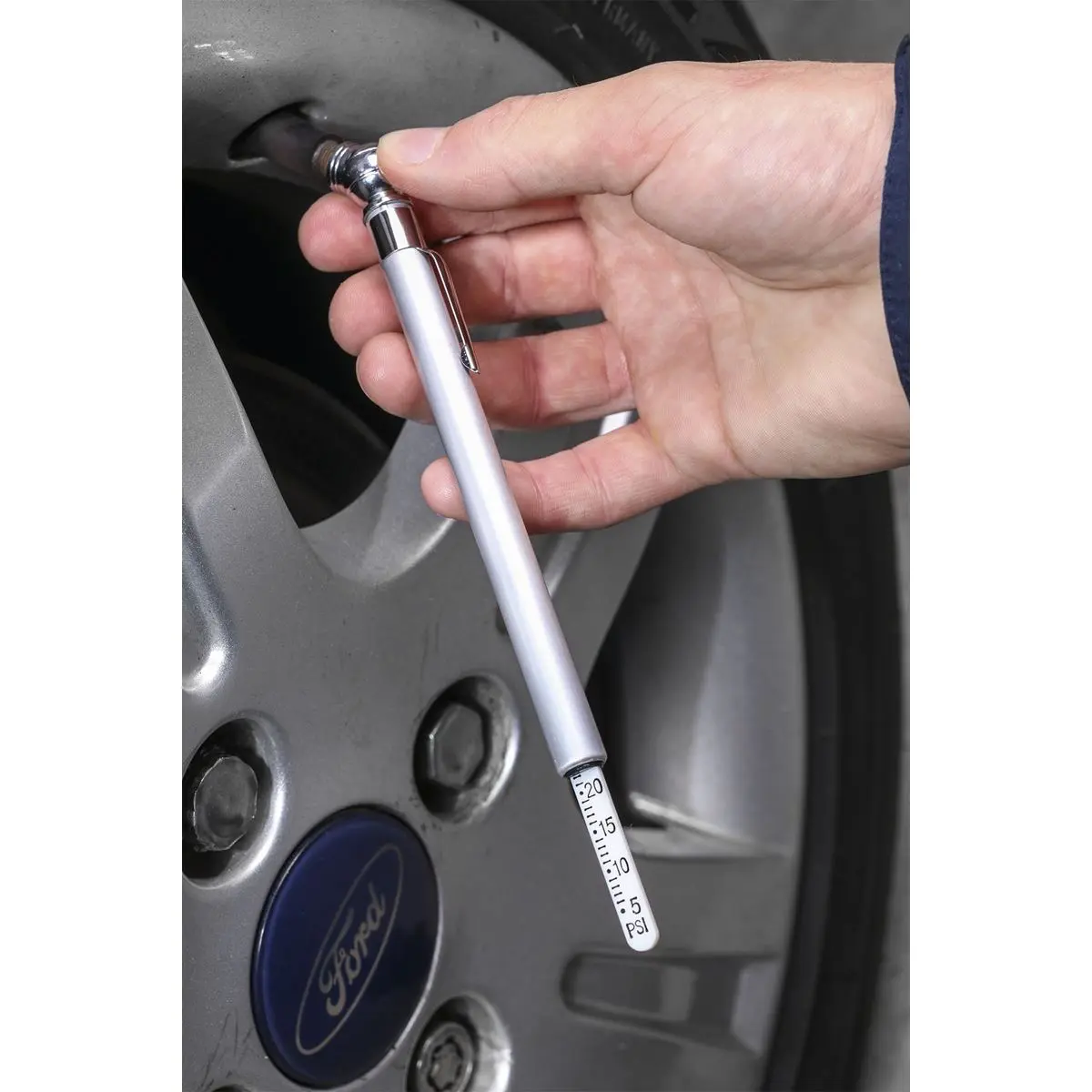 Sealey Tyre Pressure Gauge 5-50psi - Image 4