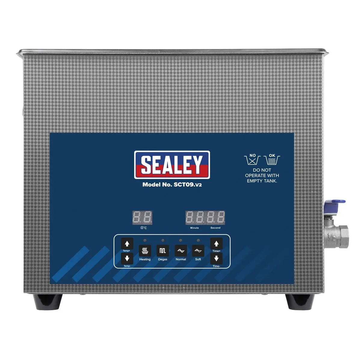 Sealey Ultrasonic Parts Cleaning Tank 9L - Image 3