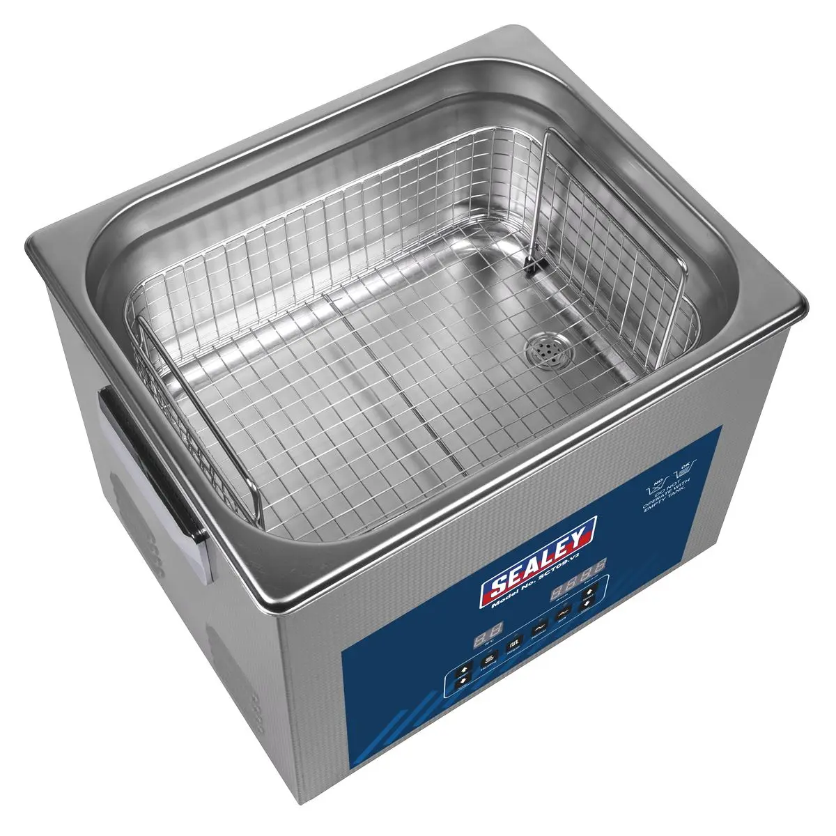 Sealey Ultrasonic Parts Cleaning Tank 9L - Image 5