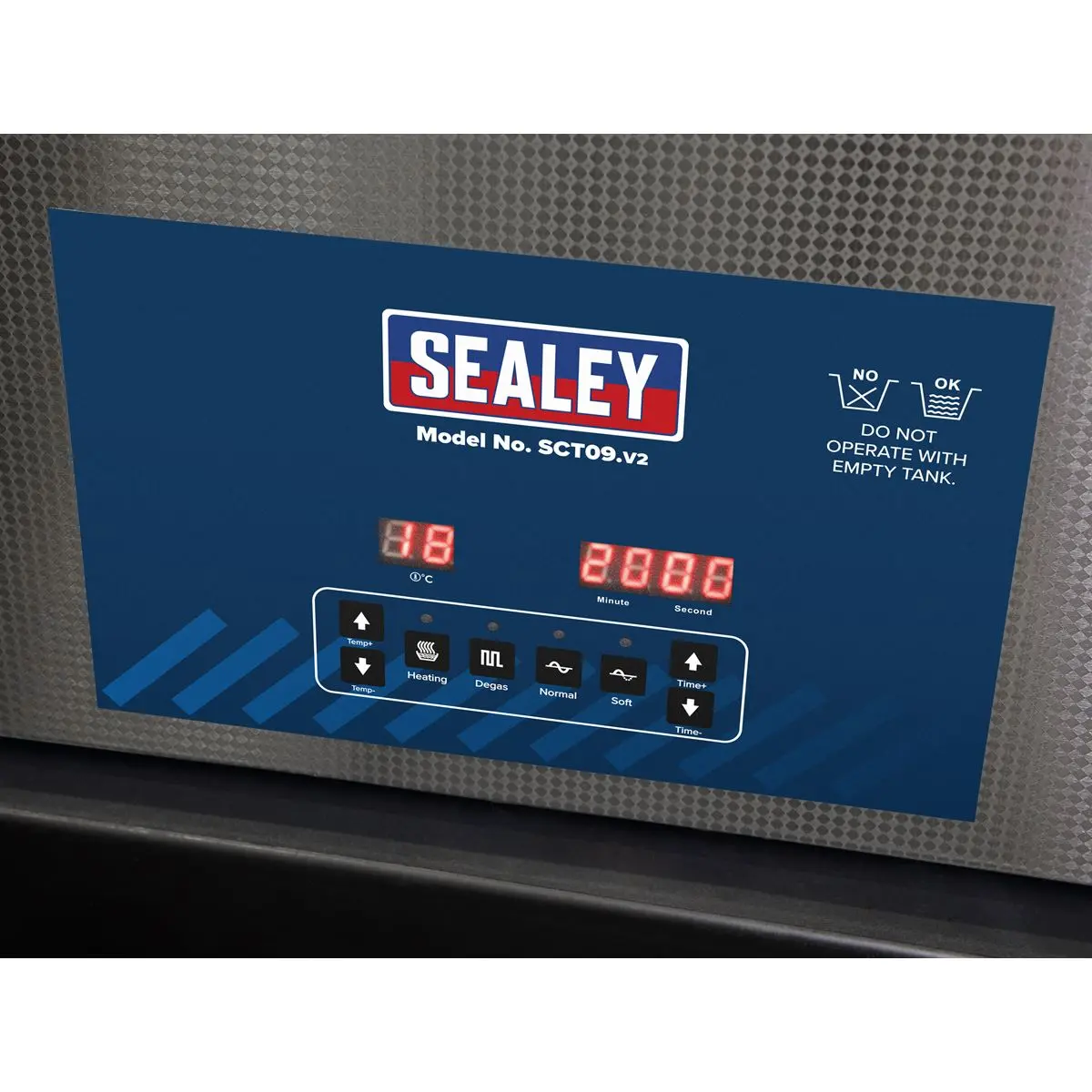 Sealey Ultrasonic Parts Cleaning Tank 9L - Image 7