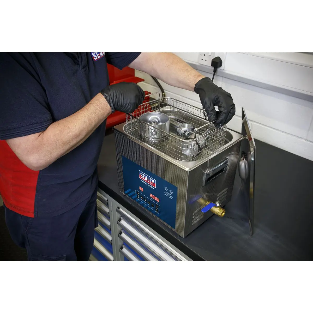 Sealey Ultrasonic Parts Cleaning Tank 9L - Image 9