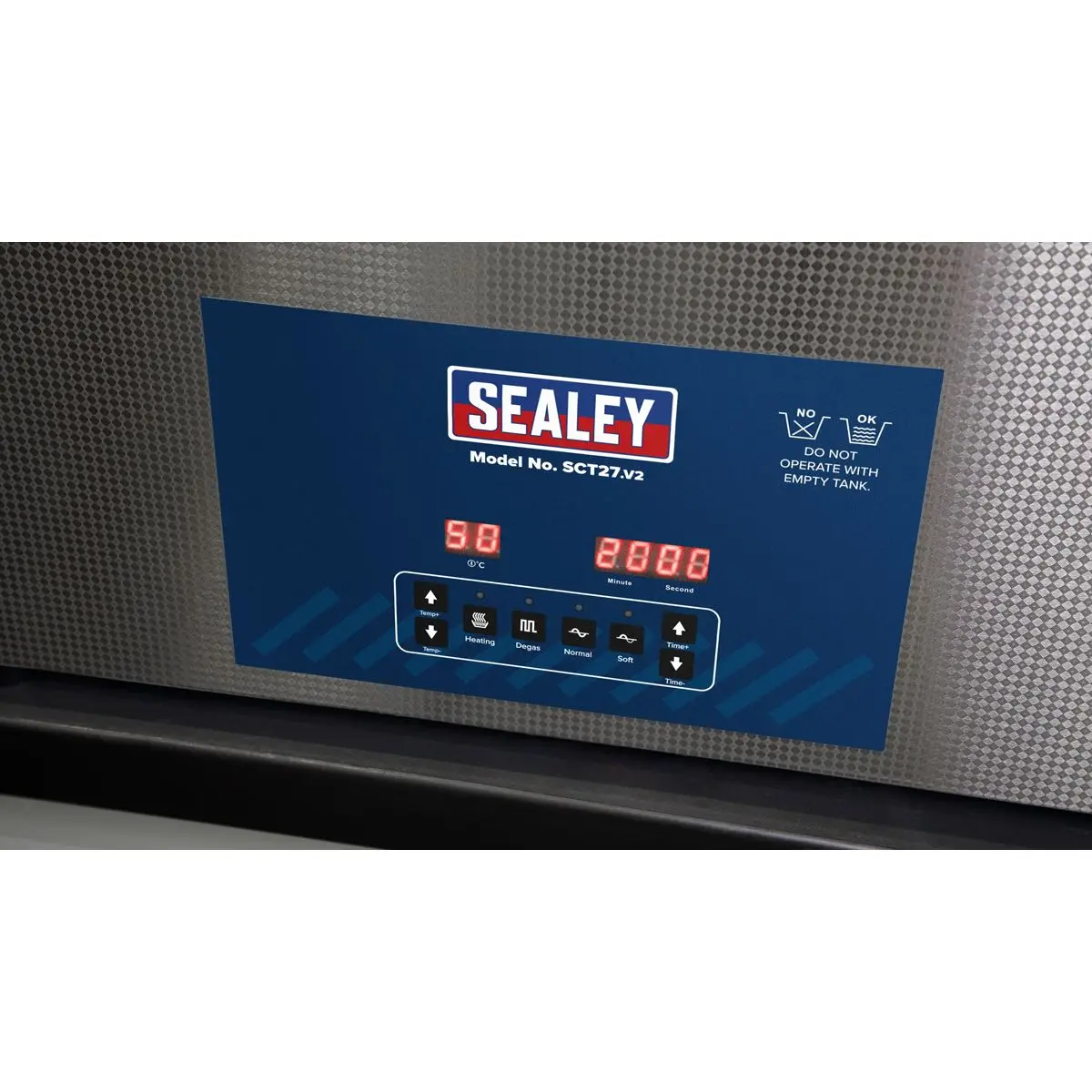 Sealey Ultrasonic Parts Cleaning Tank 27L - Image 10