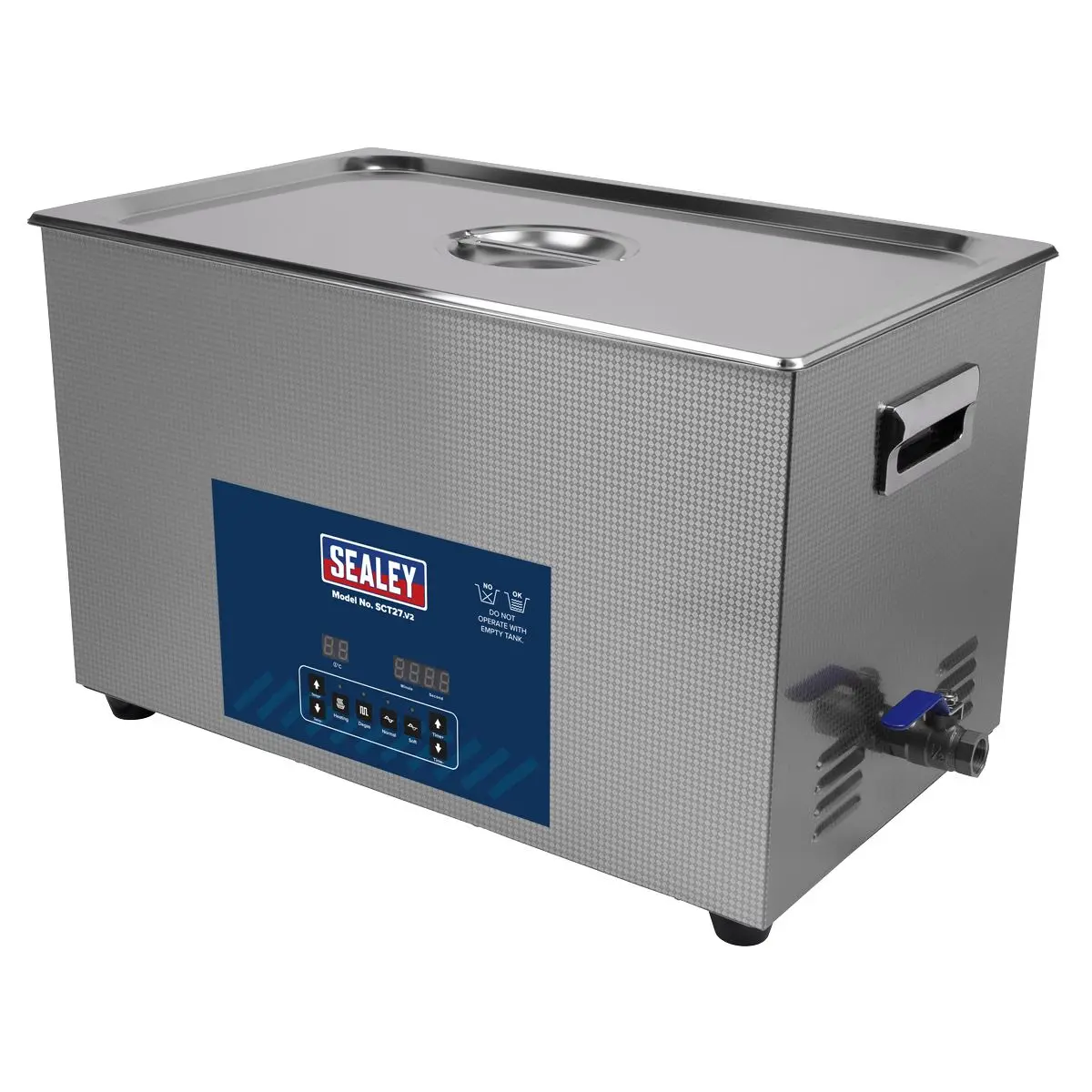 Sealey Ultrasonic Parts Cleaning Tank 27L - Image 8