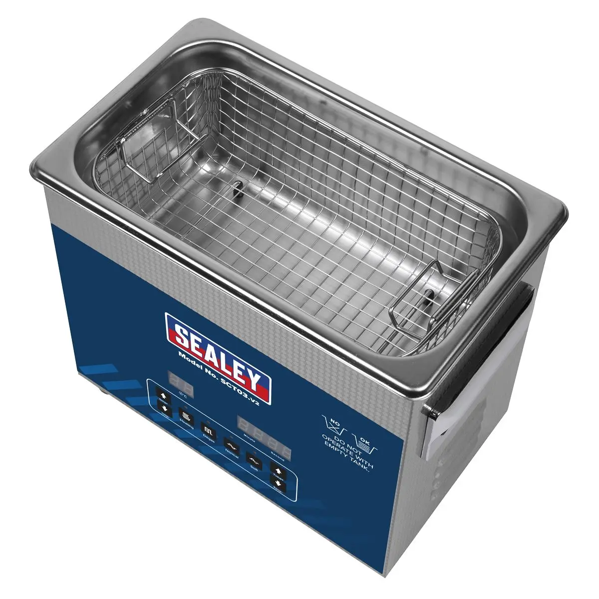 Sealey Ultrasonic Parts Cleaning Tank 3L - Image 5