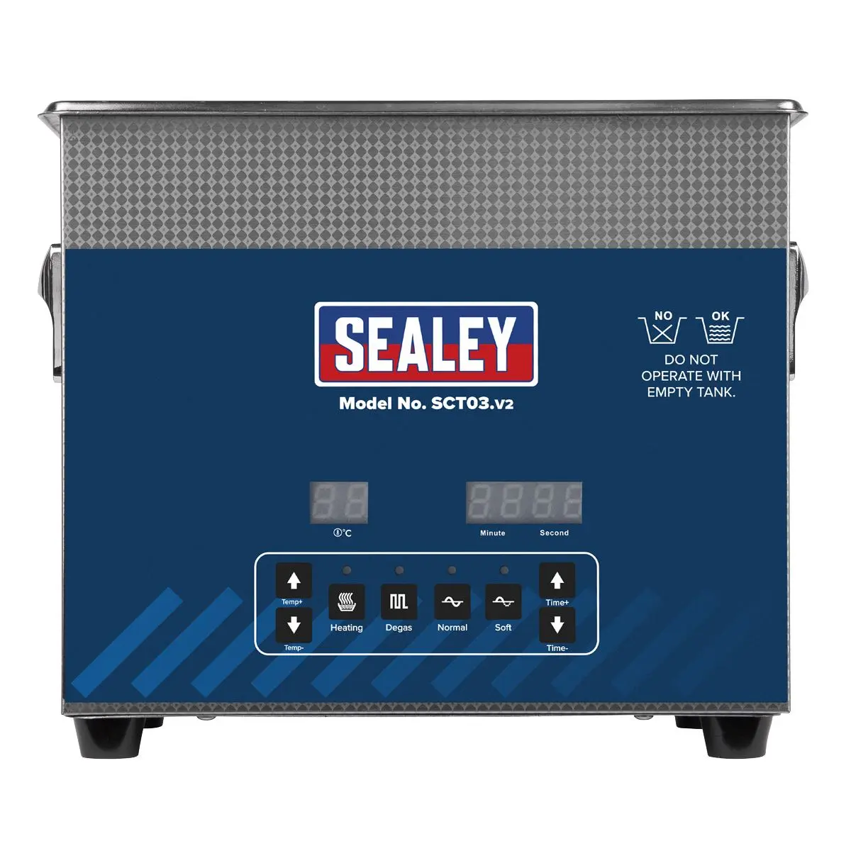 Sealey Ultrasonic Parts Cleaning Tank 3L - Image 6