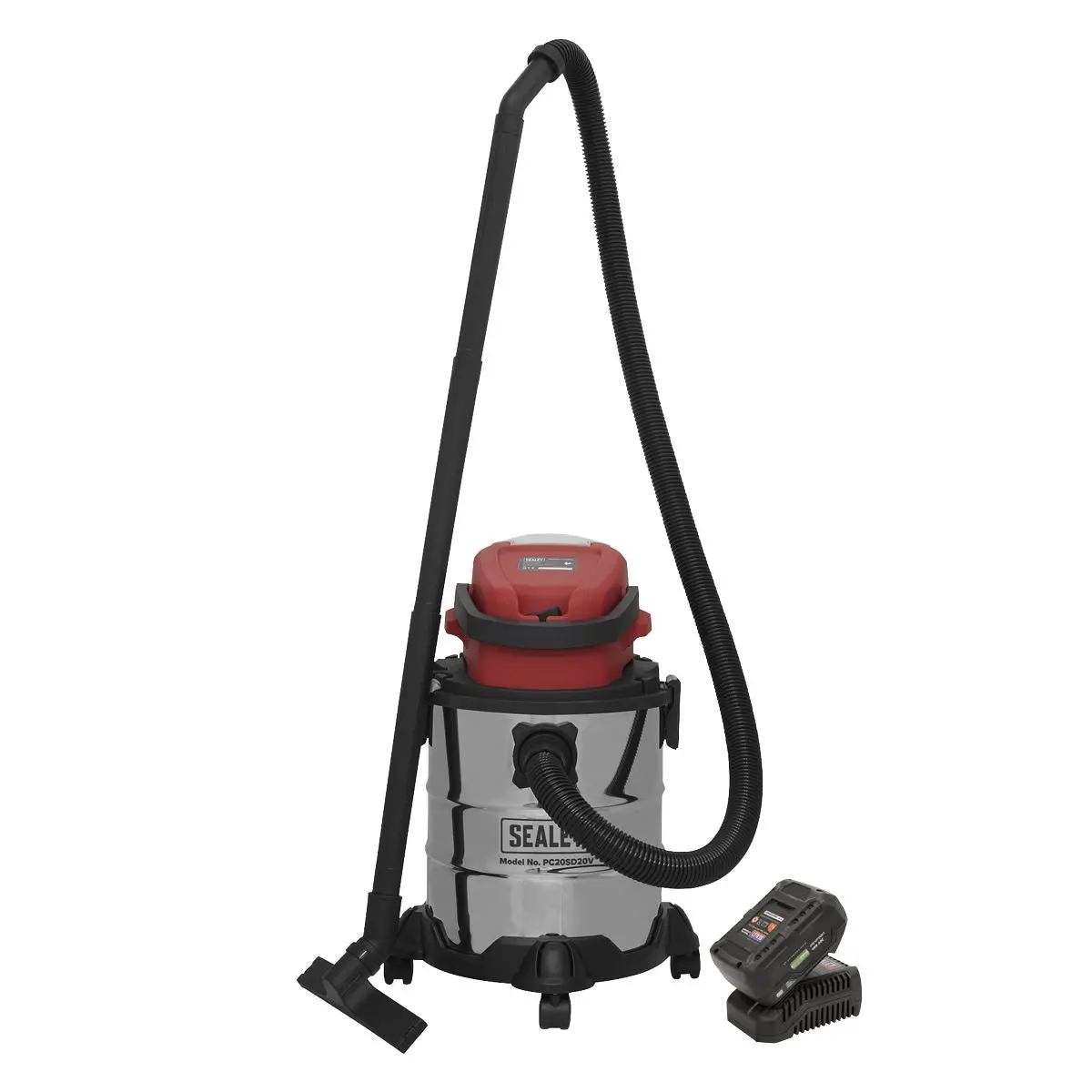 Sealey Vacuum Cleaner 20L Wet & Dry Cordless 20V with 4Ah Battery & Charger - Image 3
