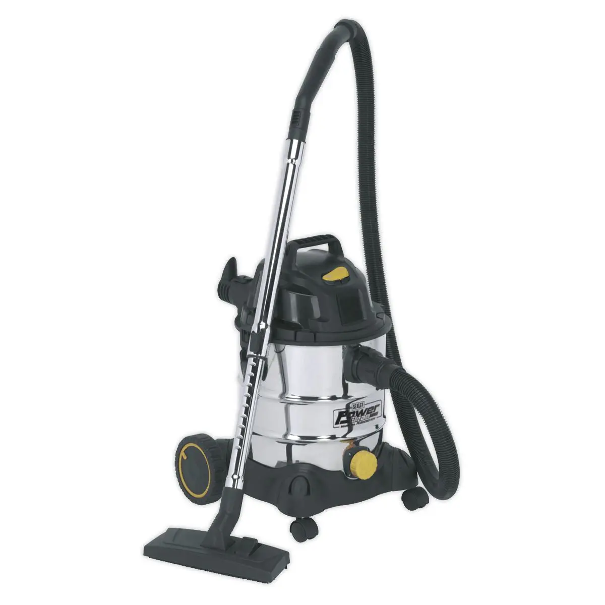 Sealey Vacuum Cleaner Industrial Wet & Dry 20L 1250W/110V Stainless Drum - Image 5