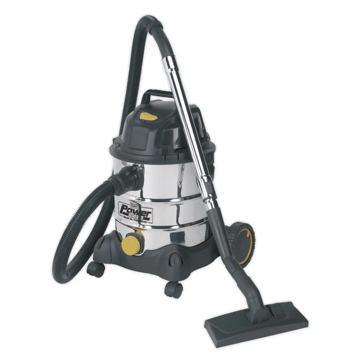 Sealey Vacuum Cleaner Industrial Wet & Dry 20L 1250W/110V Stainless Drum - Image 7