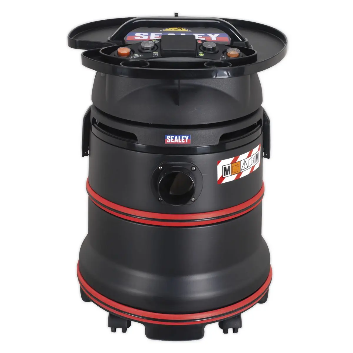 Sealey Vacuum Cleaner Industrial Wet/Dry 35L 1200W/230V Plastic Drum M Class Filtration Self-Clean Filter - Image 4