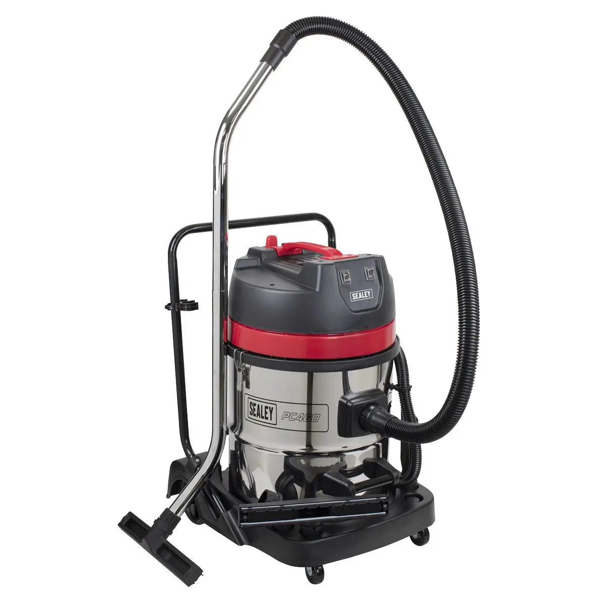 Sealey Vacuum Cleaner Wet & Dry 60L Stainless Steel Drum 2400W/230V