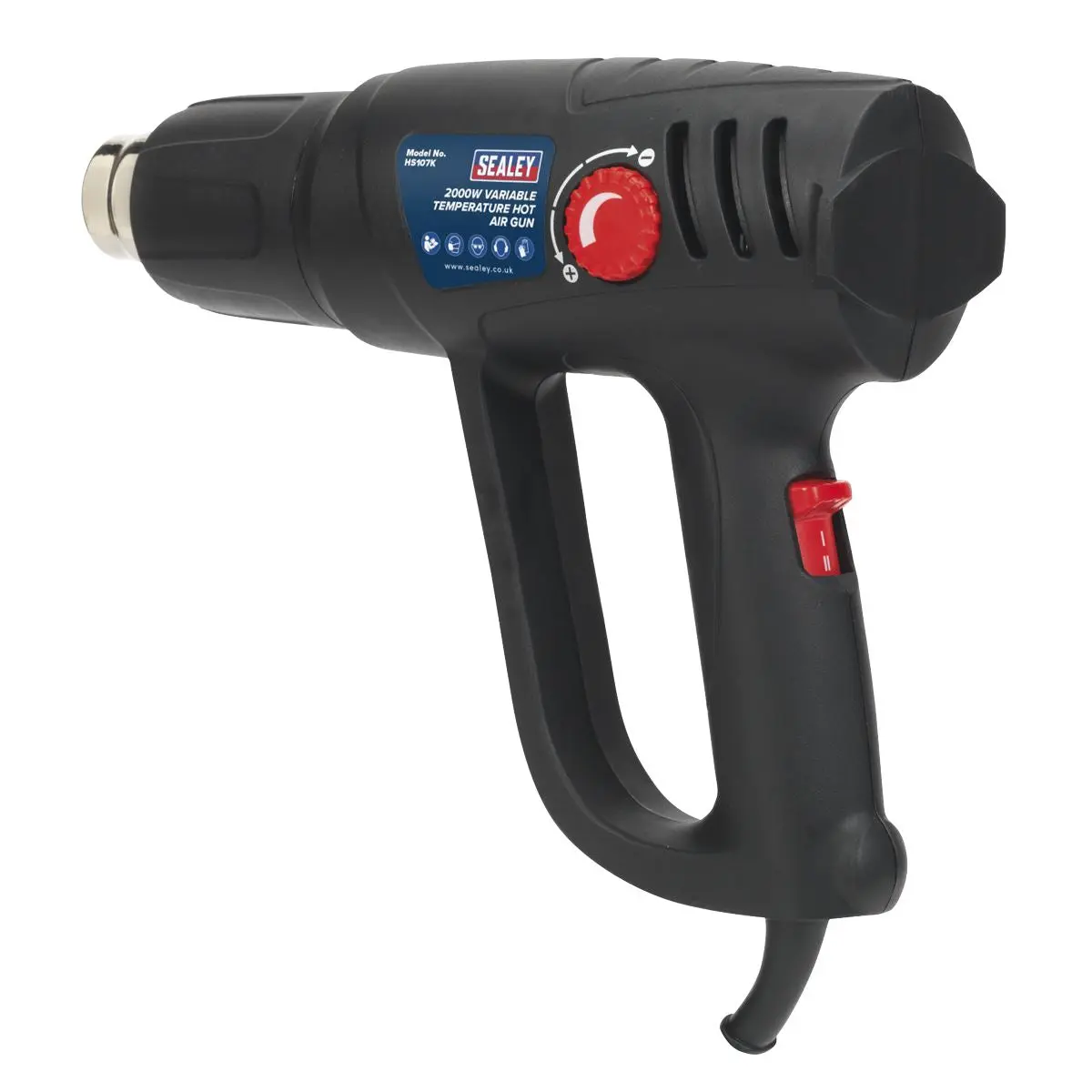 Sealey Variable Temperature Hot Air Gun Kit 2000W 50-450°C/90-600°C - Image 6
