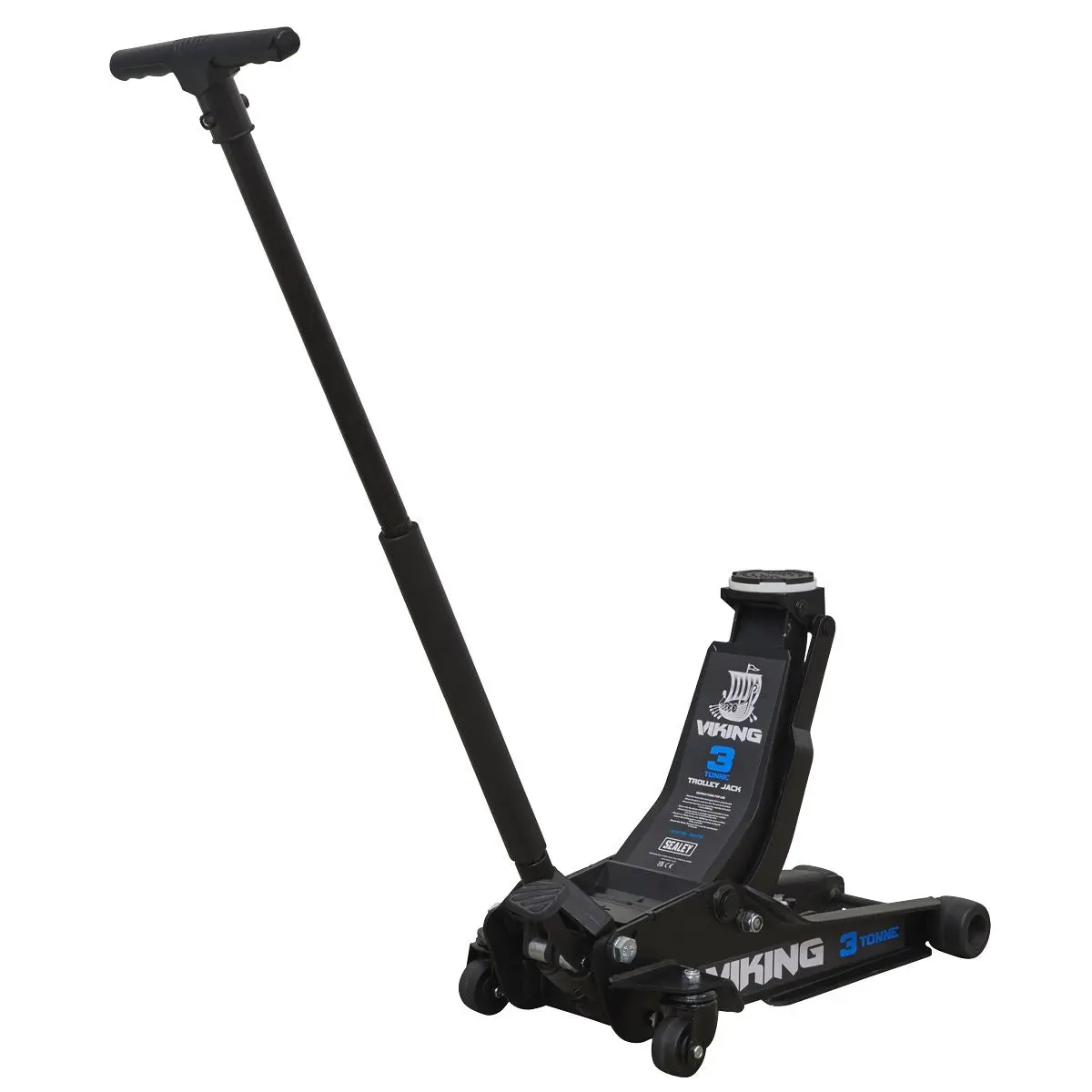 Sealey Viking 3 Tonne Low Entry Trolley Jack with Rocket Lift - Image 2