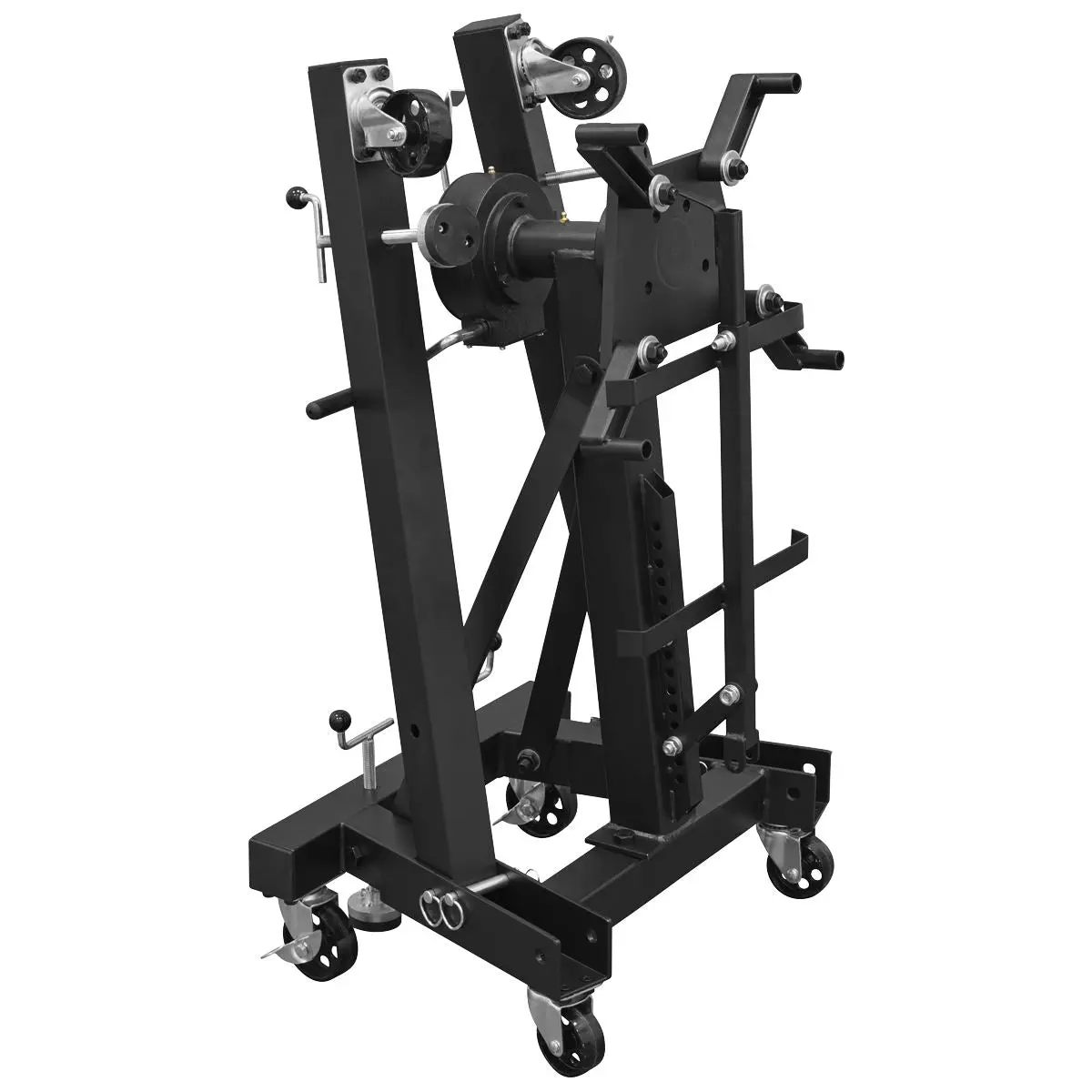 Sealey Viking Folding 360º Rotating Engine Stand with Geared Handle & Drain Pan - Image 2