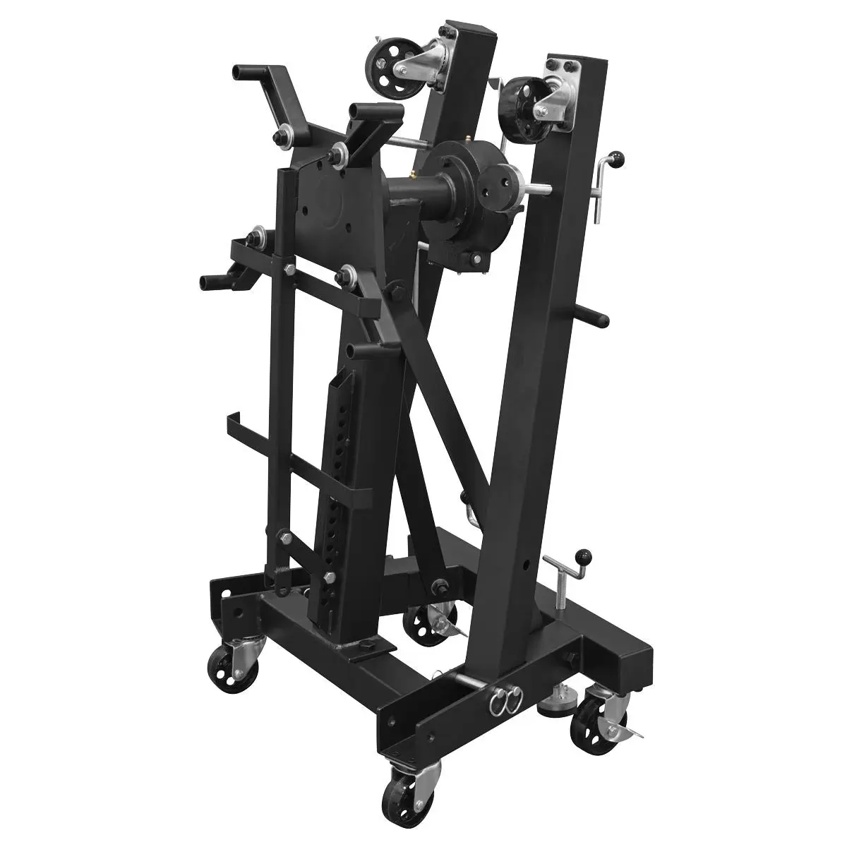 Sealey Viking Folding 360º Rotating Engine Stand with Geared Handle & Drain Pan - Image 3