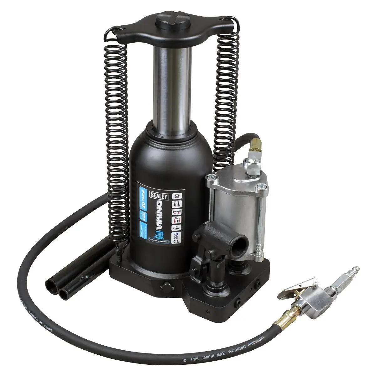 Sealey Viking Manual/Air Hydraulic Bottle Jack 20 Tonne - Image 4