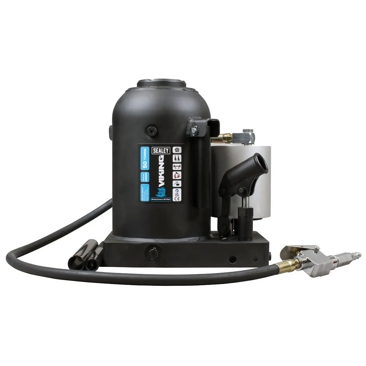Sealey Viking Manual/Air Hydraulic Bottle Jack 50 Tonne - Image 5