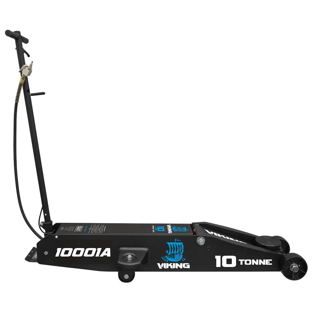 Sealey Viking Professional Long Reach Air/Manual Operation Trolley Jack with Rocket Lift 10 Tonne - Image 10