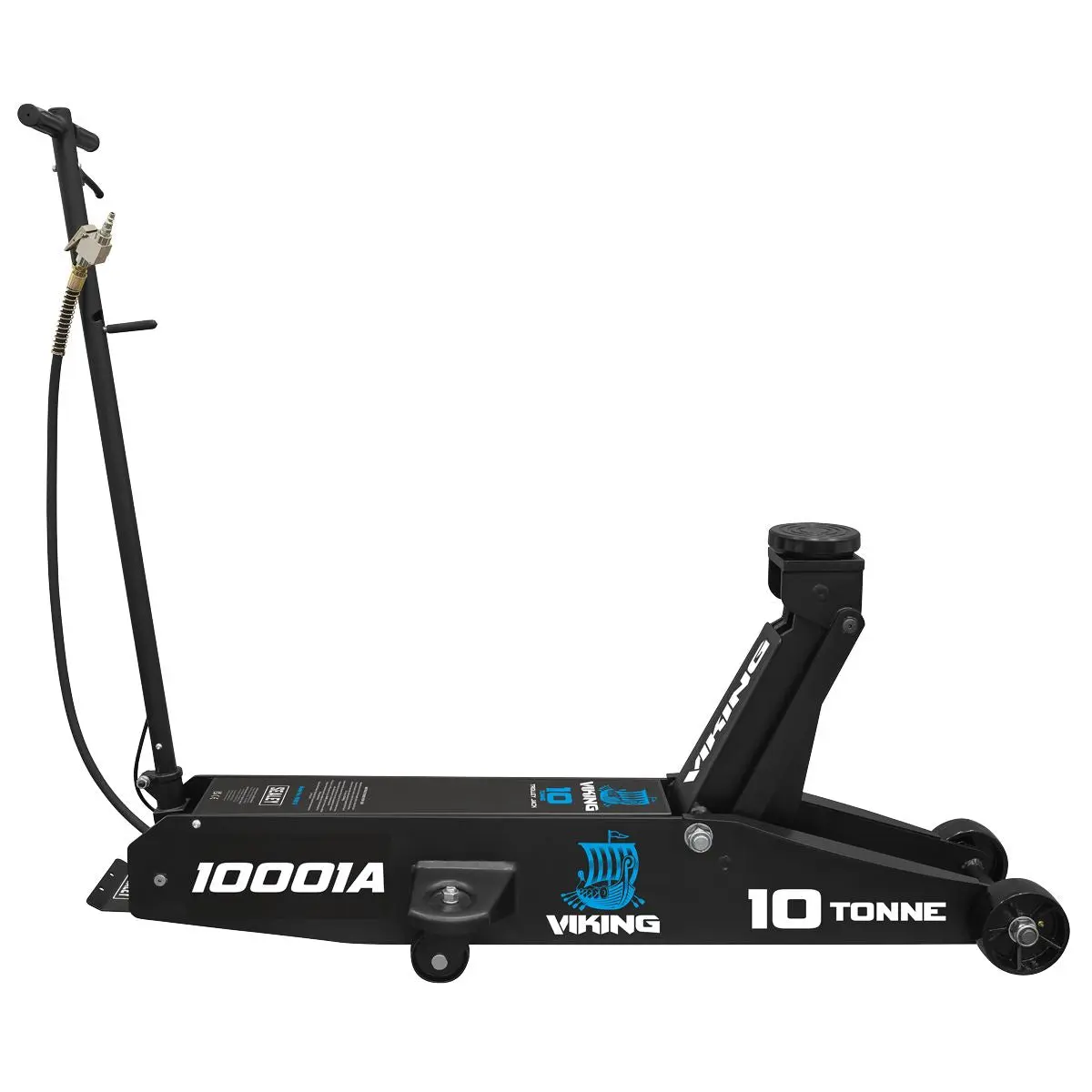 Sealey Viking Professional Long Reach Air/Manual Operation Trolley Jack with Rocket Lift 10 Tonne - Image 11