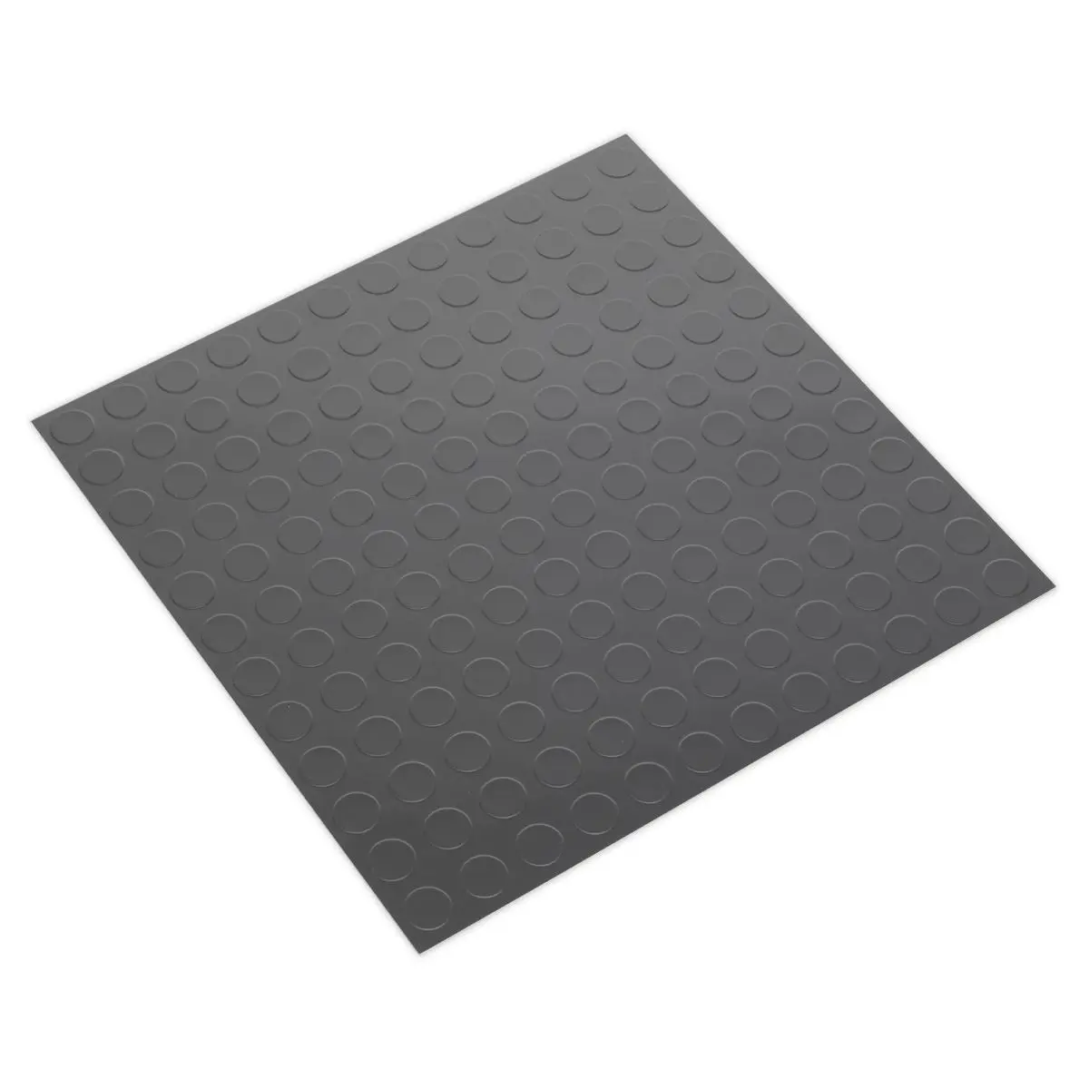 Sealey Vinyl Floor Tile with Peel & Stick Backing - Silver Coin Pack of 16 - Image 4