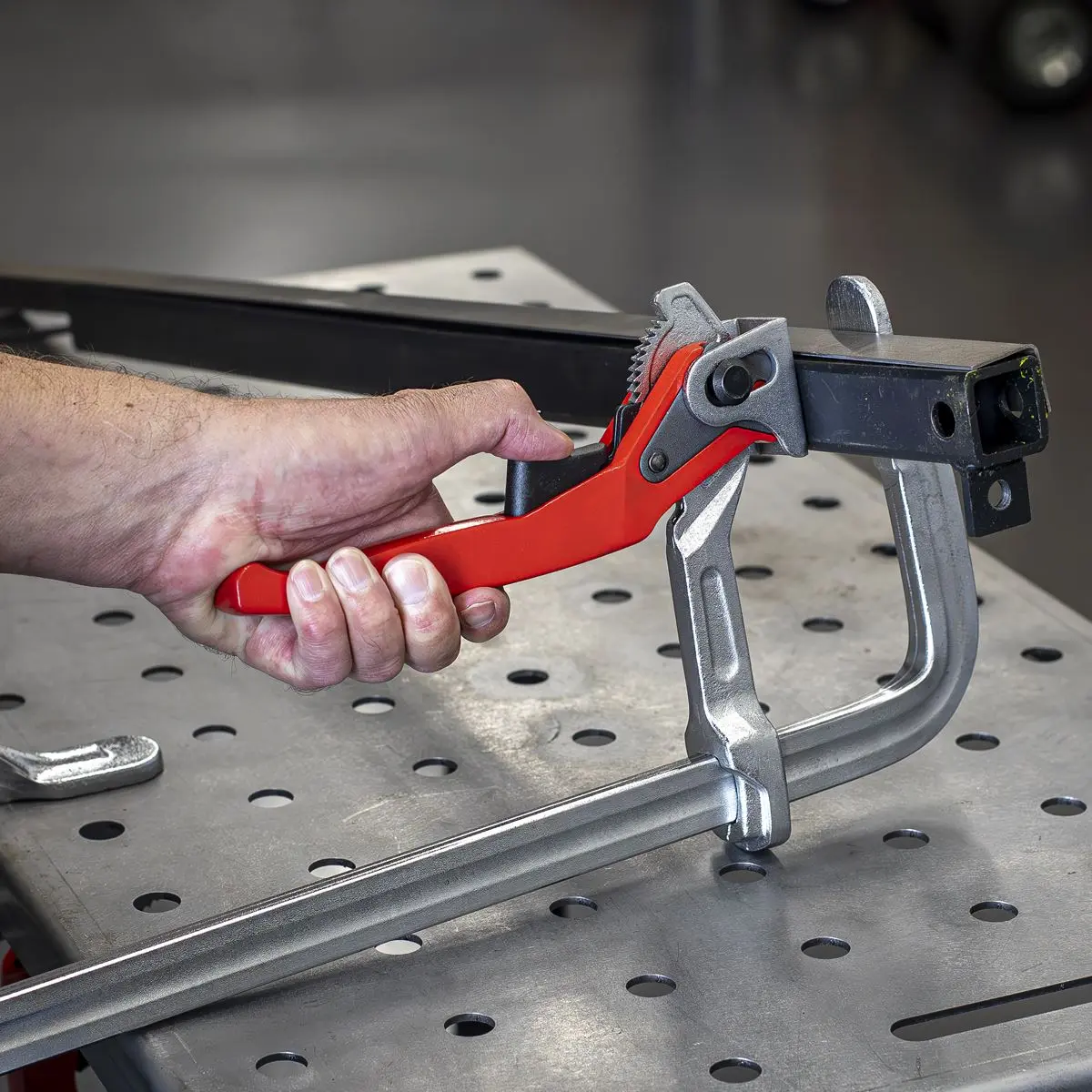 Sealey Welding Ratchet Clamp 400 x 120mm - Image 7