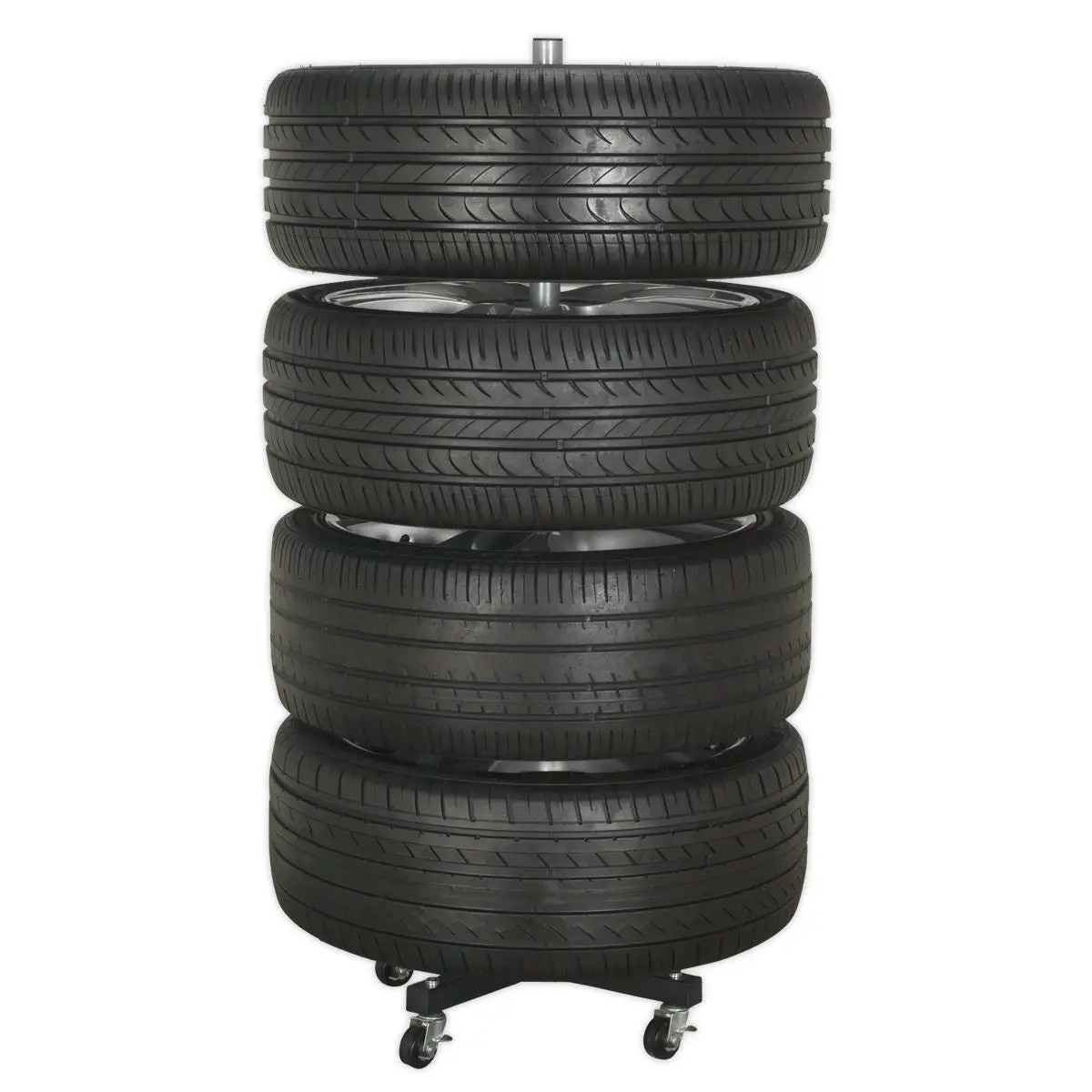 Sealey Wheel Storage Trolley 100kg Capacity - Image 3