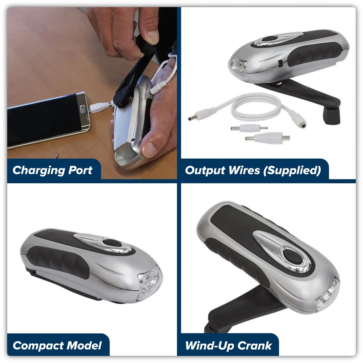 Sealey Rechargeable Wind-Up Torch 3 LED - Image 3