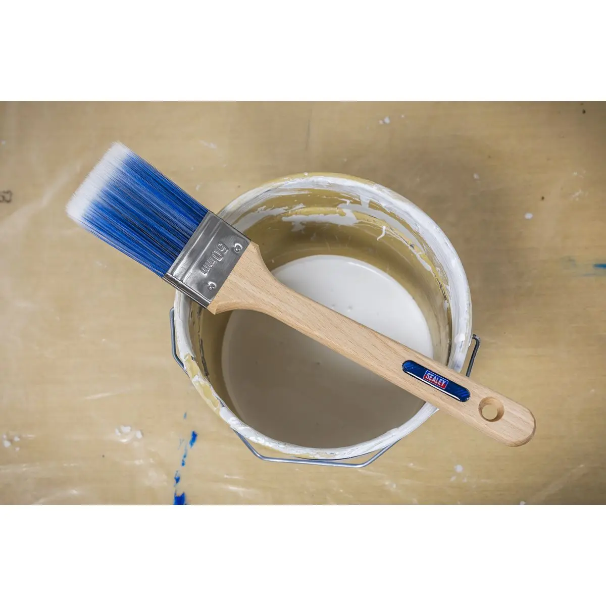 Sealey Wooden Handle Radiator Paint Brush 50mm - Image 3