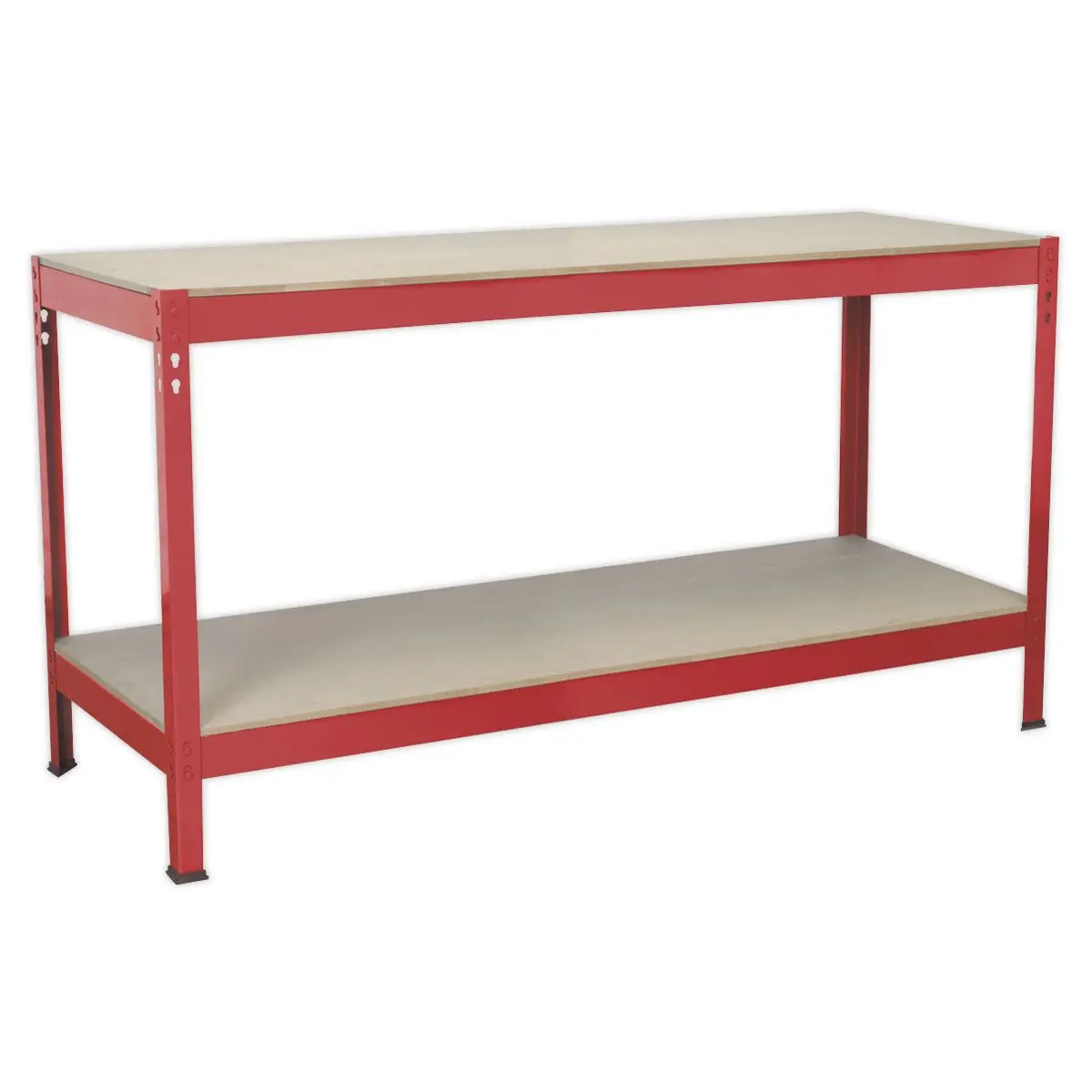 Sealey Workbench 1.53m Steel Wooden Top - Image 3