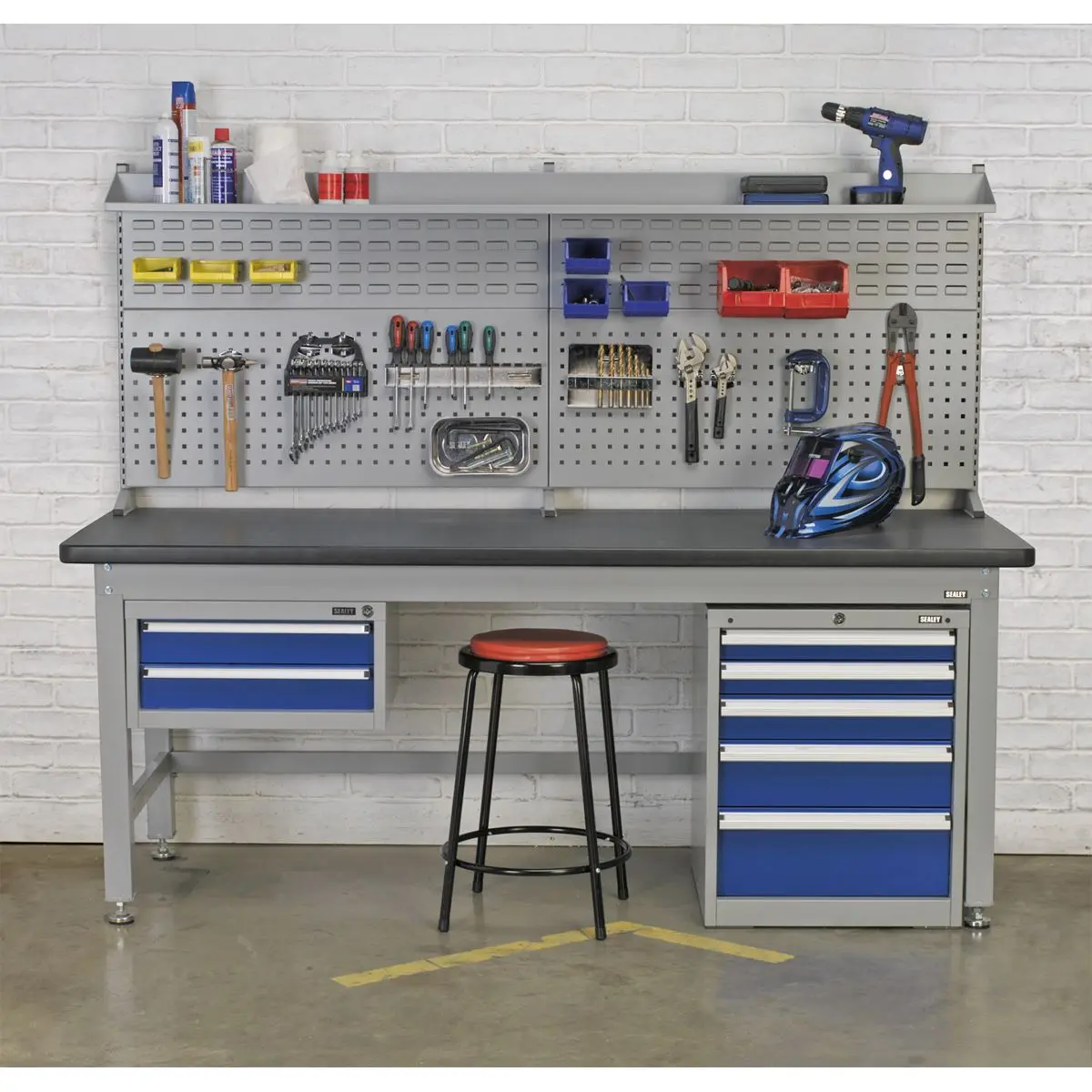 Sealey Premier Industrial Workbench Steel Industrial 2.1m - Image 2