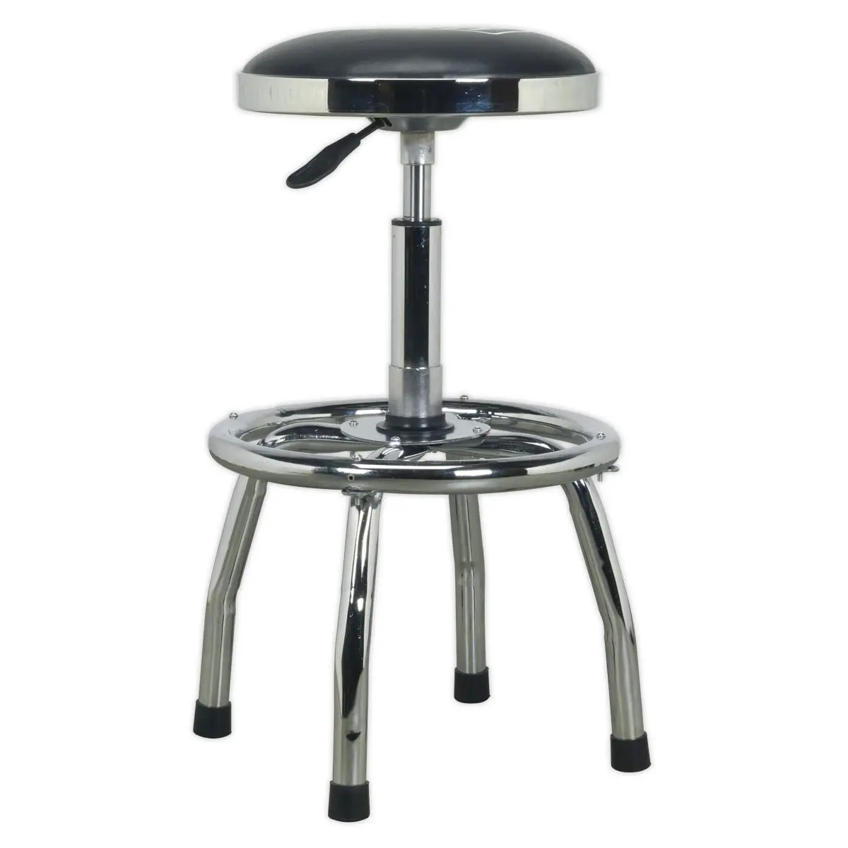 Sealey Pneumatic Stool Heavy-Duty Workshop with Adjustable Height Swivel Seat - Image 2